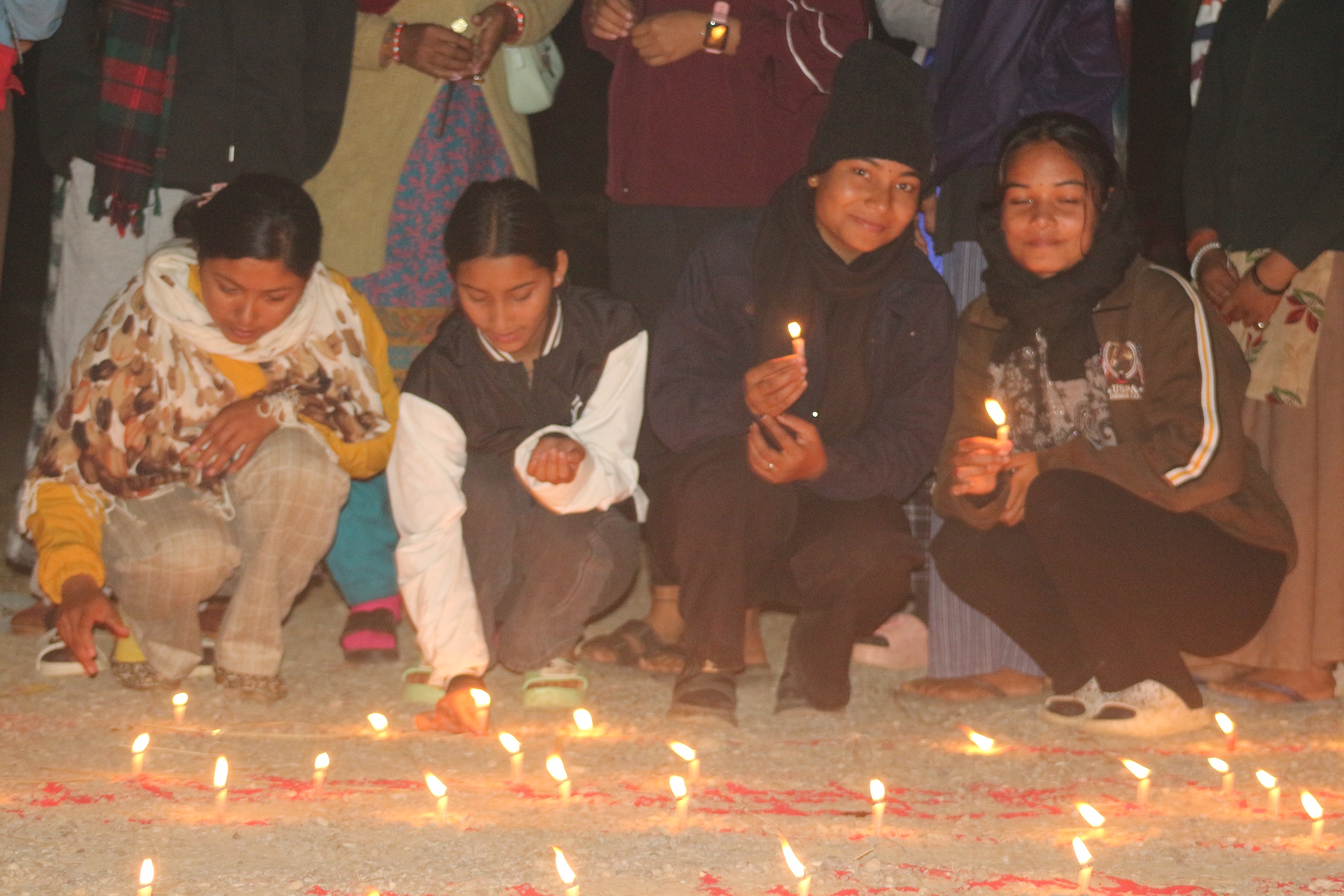 कञ्चनमा लैंगिक हिंसा बिरुद्ध दिप प्रज्वलन